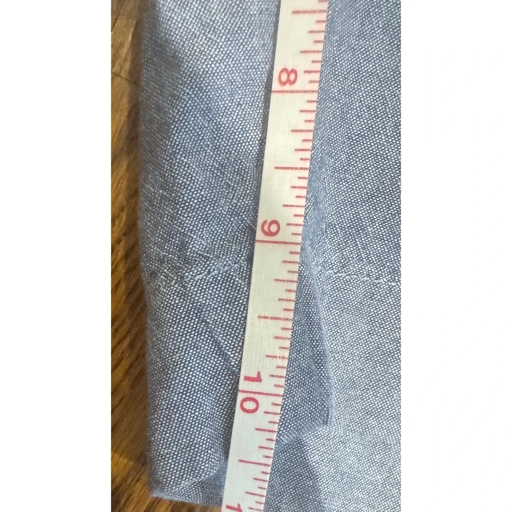 Brooks Brothers Chino Shorts Blue Chambray Cotton Mens W38